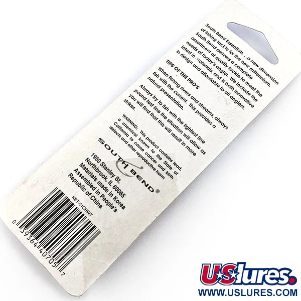   South Bend Kast-A-Way, 1oz chrome fishing spoon #21215