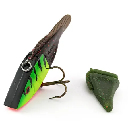 Vintage Berkley PowerBait Power Rattle, 3/4oz Fire tiger fishing lure #21225