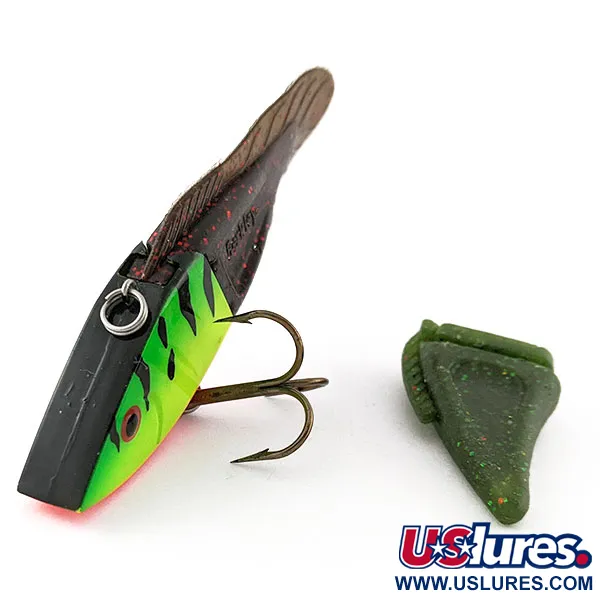 Vintage Berkley PowerBait Power Rattle, 3/4oz Fire tiger fishing lure #21225