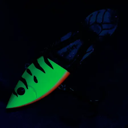 Vintage Berkley PowerBait Power Rattle, 3/4oz Fire tiger fishing lure #21225