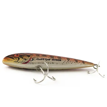 Vintage Cotton Cordell Ratt'l Spot Minnow, 2/3oz G-finish fishing lure #21235