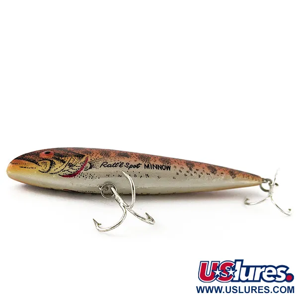 Vintage   Cotton Cordell Ratt'l Spot Minnow, 2/3oz G-finish fishing lure #21235