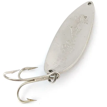 Vintage Seneca Little Cleo (Hula Girl), 3/4oz nickel/green fishing spoon #21236