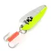 Vintage   Mepps Little Wolf, 1/4oz silver/chartreuse UV fishing spoon #21240