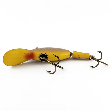 Vintage Eppinger Sparkle Tail, 1/4oz yellow/brown fishing lure #21248
