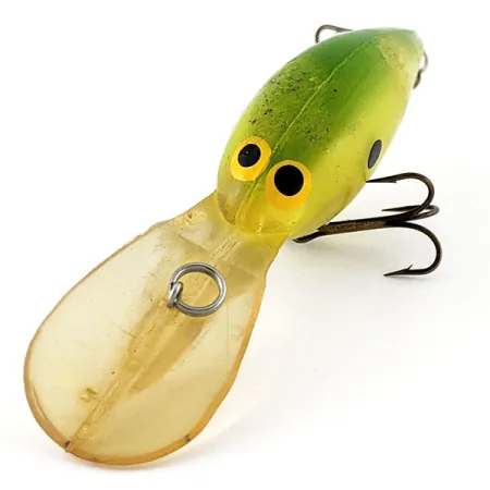 Vintage Norman DD14, 3/5oz green fishing lure #21251