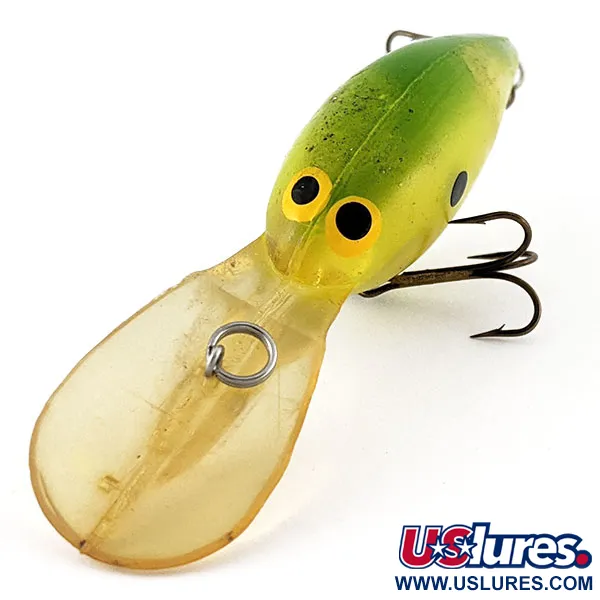 Vintage   Norman DD14, 3/5oz green fishing lure #21251