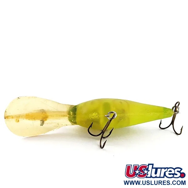 Vintage   Norman DD14, 3/5oz green fishing lure #21251