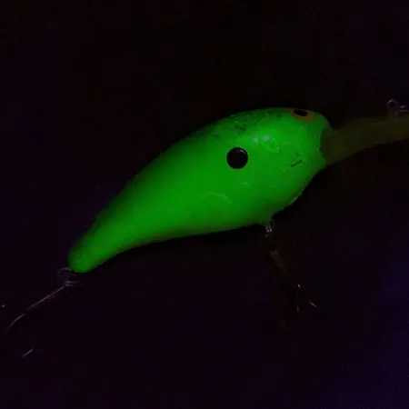 Vintage Norman DD14, 3/5oz green fishing lure #21251