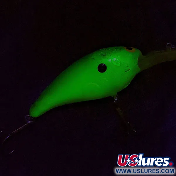 Vintage   Norman DD14, 3/5oz green fishing lure #21251