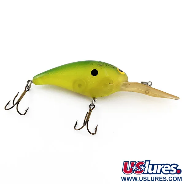 Vintage   Norman DD14, 3/5oz green fishing lure #21251