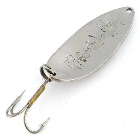 Vintage Seneca Little Cleo (Hula Girl), 1/2oz nickel fishing spoon #21268