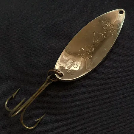 Vintage Seneca Little Cleo (Hula Girl), 1/2oz gold fishing spoon #21269