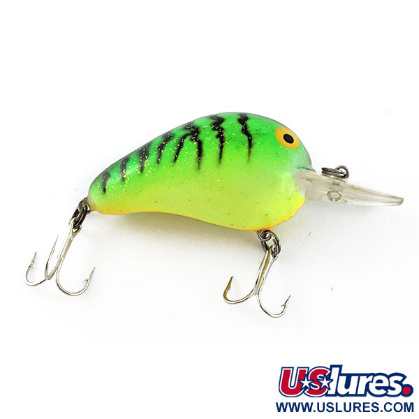 Vintage   Bomber Fat A B04F UV, 3/16oz Fire tiger UV fishing lure #21272