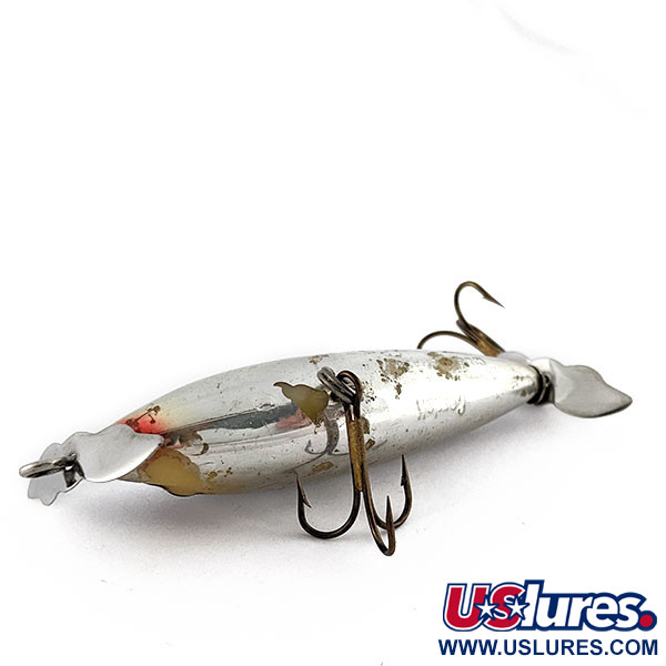 Vintage   Cotton Cordell Crazy Shad, 1/3oz silver fishing lure #21277