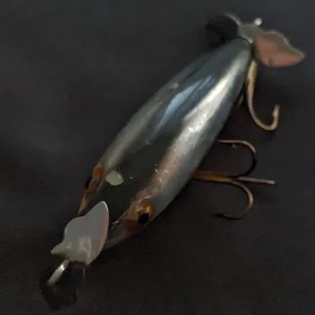 Vintage Cotton Cordell Crazy Shad, 1/3oz silver fishing lure #21277