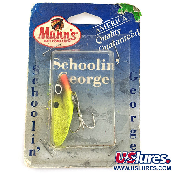  Mann's Bait  Mann's Schoolin' George, 3/5oz Chartreuse fishing #21280