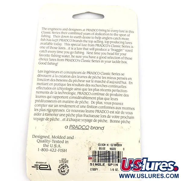   Bomber the Classics bushwacker spinnerbait, 1/8oz nickel/yellow fishing #21283