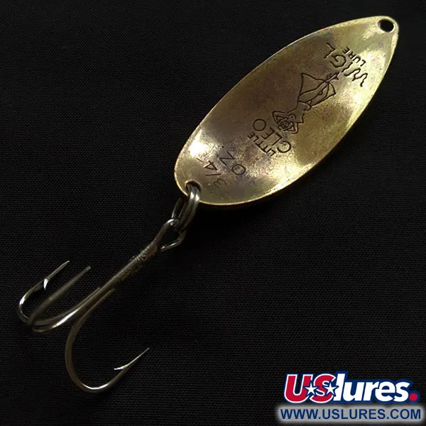 Vintage  Seneca Little Cleo (Hula Girl), 3/4oz gold fishing spoon #21286