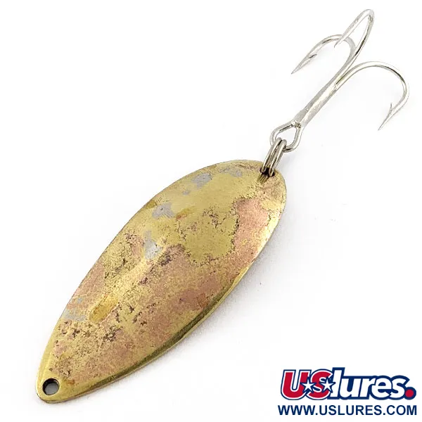 Vintage  Seneca Little Cleo (Hula Girl), 3/4oz gold fishing spoon #21286