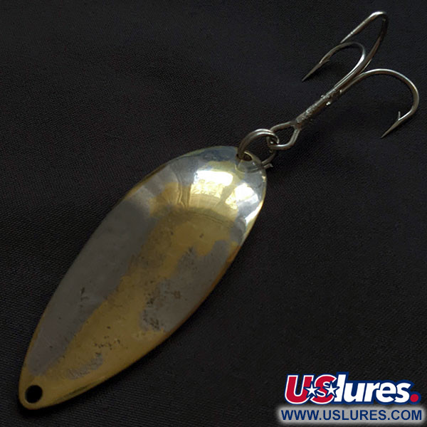 Vintage  Seneca Little Cleo (Hula Girl), 3/4oz gold/nickel fishing spoon #21287