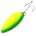 Vintage  Seneca Little Cleo (Hula Girl), 3/4oz yellow/green/nickel fishing spoon #21290