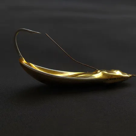 Vintage Rapala Minnow Spoon, 1/2oz gold fishing spoon #21292