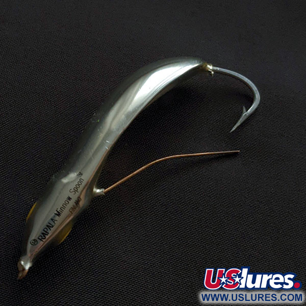 Vintage   Rapala Minnow Spoon, 1/3oz silver fishing lure #21293