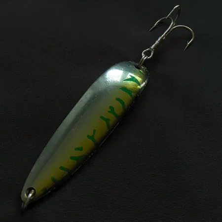 Vintage Luhr Jensen Krocodile #5, 1oz mackerel fishing spoon #21294