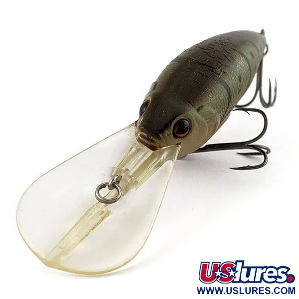 Vintage   Bass Pro Shops XPS Lazer Eye Deep Diver Crankbait, 3/4oz Craw fishing lure #21298