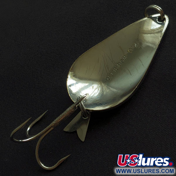 Vintage  Acme K.O. Wobbler, 3/4oz nickel fishing spoon #21327