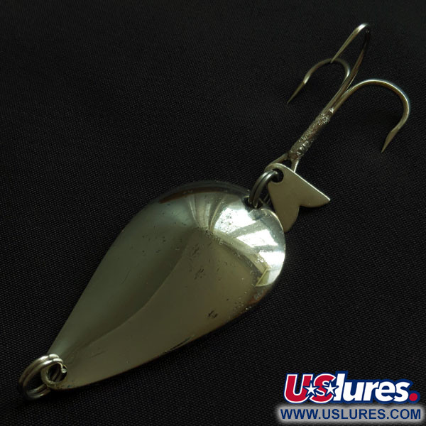 Vintage  Acme K.O. Wobbler, 3/4oz nickel fishing spoon #21327