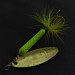 Vintage  Yakima Bait Worden’s Original Rooster Tail, 1/2oz gold/green UV spinning lure #21332