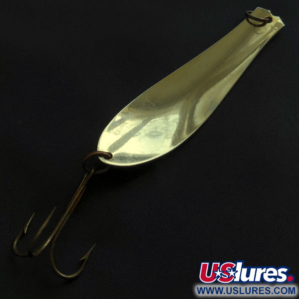 Vintage  Prescott Spinner Big Doctor 285, 1oz gold fishing spoon #21334