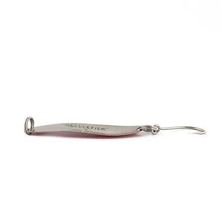 Vintage Luhr Jensen Needlefish 2, 3/32oz red/white/nickel fishing spoon #21336