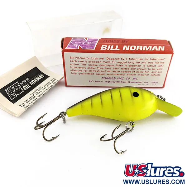 Norman Big N UV (1970s), 1/2oz 1921 TS fishing lure #21343