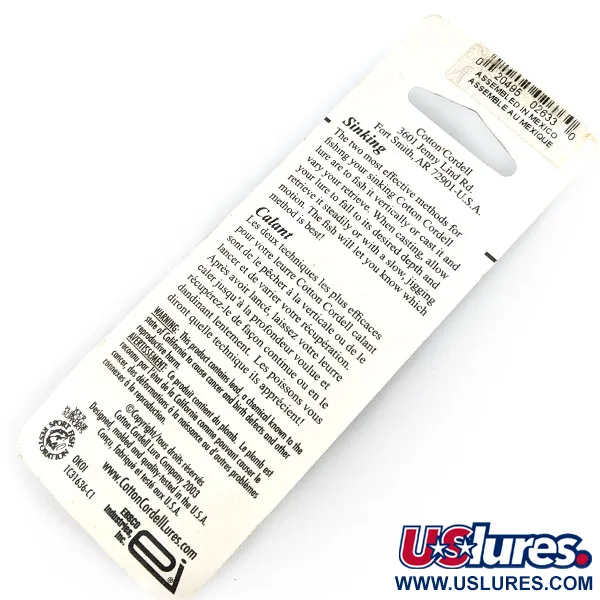   Cotton Cordell  Spot minnow, 1/8oz  fishing lure #21345