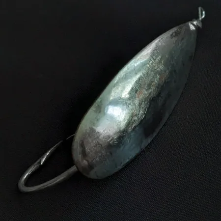 Vintage Johnson Silver Minnow, 3/4oz silver fishing spoon #21346