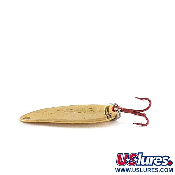 Vintage Acme Wonderlure, 1/32oz gold/red fishing spoon #21355