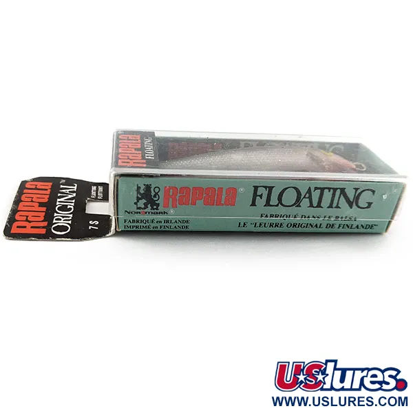 Rapala Original Floater F7, 1/8oz S (Silver) fishing lure #12360