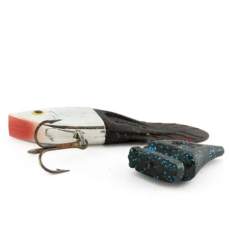 Vintage Berkley PowerBait Power Rattle, 1/2oz silver/red/blue fishing lure #21364