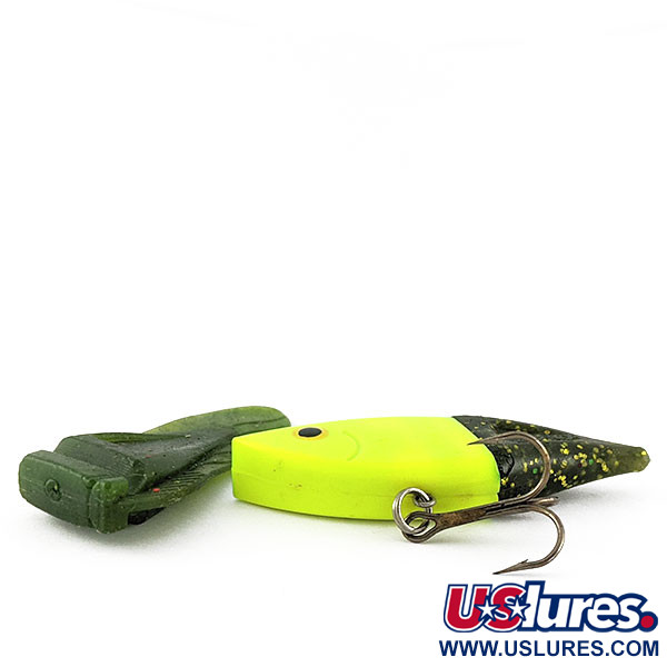 Vintage   Berkley PowerBait Power Rattle, 1/2oz green/chartreuse fishing lure #21365