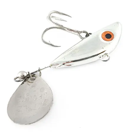 Vintage Mann's Bait  Little George Tail Spinner​, 3/4oz nickel spinning lure #21367