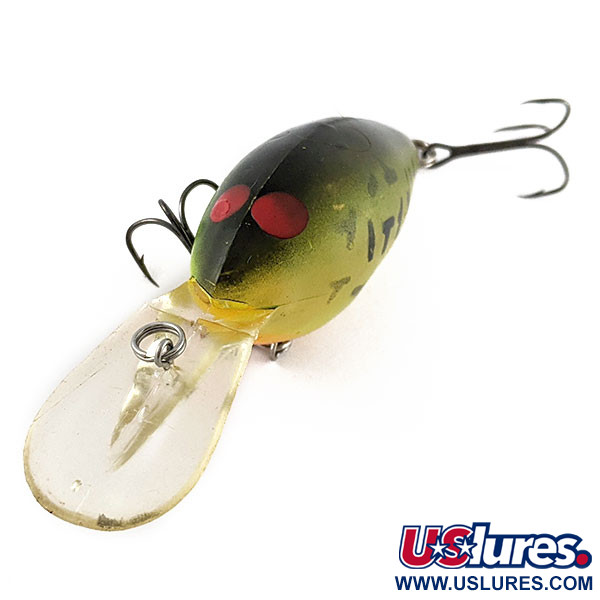 Vintage   Norman DD22 , 1oz green tiger fishing lure #21374