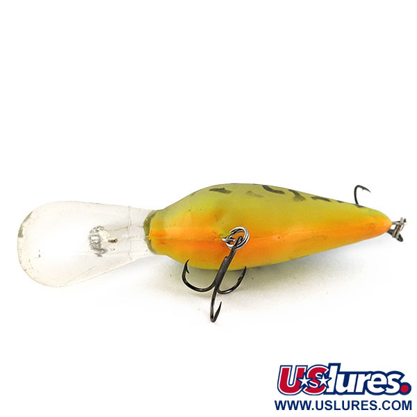 Vintage   Norman DD22 , 1oz green tiger fishing lure #21374