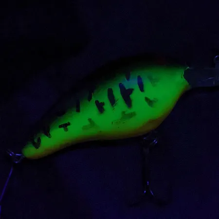 Vintage Norman DD22 , 1oz green tiger fishing lure #21374