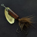 Vintage  Yakima Bait Worden’s Original Rooster Tail 4, 1/4oz gold/bordeaux spinning lure #21383