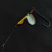 Vintage   Erie Dearie Walleye Killer, 1/4oz nickel/yellow spinning lure #21385