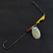 Vintage   Erie Dearie Walleye Killer, 1/4oz nickel/yellow spinning lure #21385