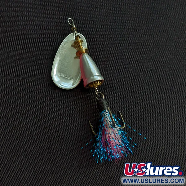 Vintage Blue Fox Super Vibrax 2 Foxtail, 3/16oz spinning lure #21386